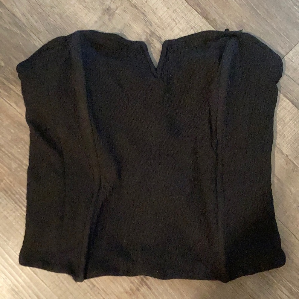 Anthro Porridge Black Top